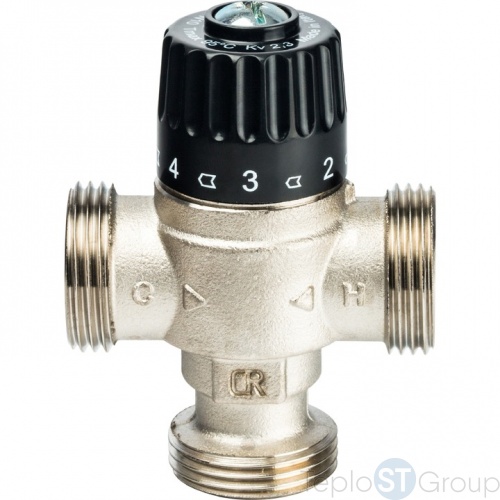 Термостатический смесительный клапан для систем отопления и ГВС 1" НР 30-65°С KV 2,3 - STOUT фото 3