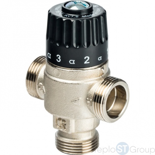 Термостатический смесительный клапан для систем отопления и ГВС 3/4" НР 30-65°С KV 1,8 - STOUT