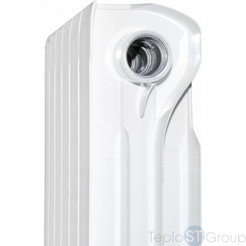 Радиатор алюминиевый боковое подключение 9 секций (белый RAL 9016)STOUT VEGA 500 фото 5