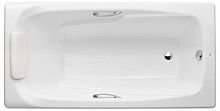 Чугунная ванна 170x85 Roca Ming 2302G000R с отверстиями для ручек -  с антискользящим покрытием